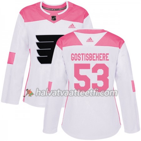 Naisten NHL Philadelphia Flyers Pelipaita Shayne Gostisbehere 53 Adidas 2017-2018 Valkoinen Vaaleanpunainen Fashion Authentic Naisten NHL Philadelphia Flyers Pelipaita Shayne Gostisbehere 53 Adidas 2017-2018 Valkoinen Vaaleanpunainen Fashion Authentic